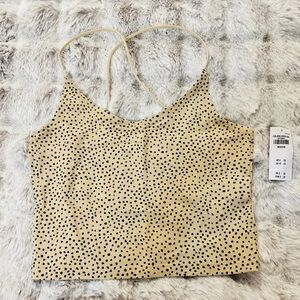 Abercrombie and Fitch New with Tags Cropped Animal Print Tank Top Medium